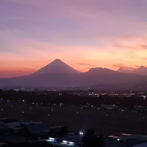 Amazing Volcano Views In Front Of Airport Guatemala
